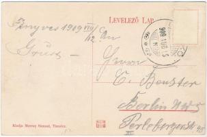 1909 Tiszolc, Tisovec; Fogaskerekű vasút részlete, gőzmozdony, vasútállomás. Morvay Sámuel kiadása /...