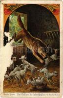 1928 Brüder Grimm - Der Wolf und die Sieben Geißlein s: O. Herrfurth (felületi sérülés / surface damage)