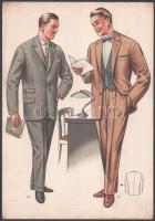 Cca 1940 6 db női-divatrajz nyomat 25x35 cm ig