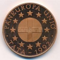 Szunyogh László (1956-) 1992. "Habsburg Ottó 80 éves / Páneurópa Unió Tata" bronz emlékére...