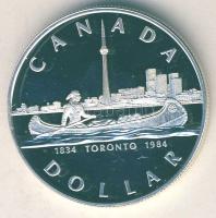Kanada 1984. 1$ Ag "Toronto" T:PP tanúsítvánnyal
