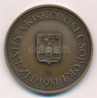 Lapis András (1942-) 1981. "10 éves a Kiskőrösi Csoport / Petőfi szülőháza" bronz emlékére...