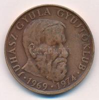 Lapis András (1942-) 1974 MÉE Szegedi csoport - Juhász Gyula gyűjtőklub 1969-1974 bronz emlékérem (42,5mm) T:1