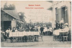 1912 Piski, Simeria; Mohila Antal nagy vendéglője, kert / restaurant garden (EK)