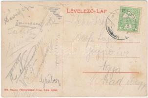 1912 Piski, Simeria; Mohila Antal nagy vendéglője, kert / restaurant garden (EK)