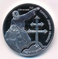 DN Nemzetünk Nagyjai - Az őshaza jámbor hírnöke - Julianus barát - Magna Hungaria / Isten áldd meg a magyart! kétoldalas ezüstözött fém emlékérem (21,65g/35mm) T:PP kis patina