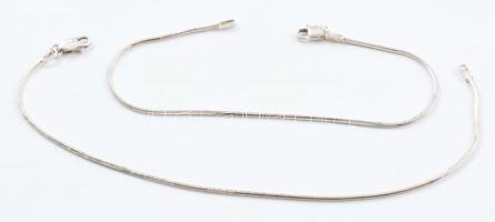 Ezüst(Ag) 2db aranyozott kígyó karkötő, jelzett, h: 20 cm, nettó: 5,4 g