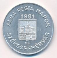 Bedő József 1981. "35 éves a forint / Alba Regia napok - MÉE Székesfehérvár" Al emlékérem ...