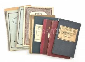cca 1920-1940 12 db régi vegyes betétkönyv, munkakönyv