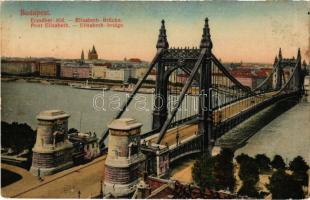 1911 Budapest, Erzsébet híd (kis szakadás / small tear)