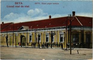 1931 Detta, Ghedu, Deta; Állami polgári fiúiskola / Liceul real stat / boy school