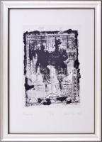 Für Emil (1967-): Promenade, 2018. Szitanyomat, papír, jelzett, számozott (47/50). Üvegezett fakeretben. 33×23,5 cm