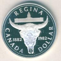 Kanada 1982. 1$ Ag "100 éves Regina" T:PP tanúsítvánnyal