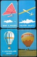 1979-1990 10 db repülés témájú kártyanaptár