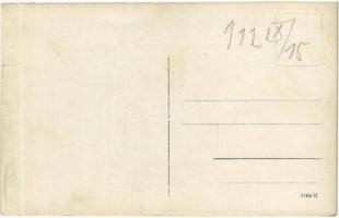 1912 Ötscher, Kreuz / hikers with the cross. Gorkiewicz photo