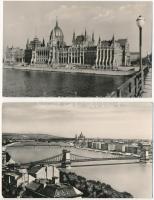 Budapest, Kossuth híd - 2 db modern Képzőművészeti Alap képeslap