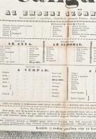 1839 A Kolozsvári Színház "Dumas: Caligula. Az emberi szörnyeteg." c. színdarab plakátja, ...