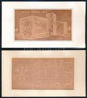 4 db bőr rátétes üdvözlőkártya