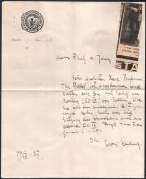 1937 Andrew Jenei professzornak írt levél s a Finn orvosi társaság egy tagjától