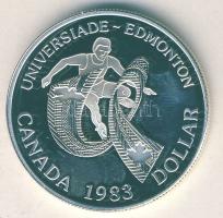 Kanada 1983. 1$ Ag "Universiade in Edmonton" T:PP tanúsítvánnyal
