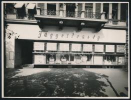 cca 1936 Függetlenség hírlap irodájának fotója, Foto Kozelka, a hátoldalon feliratozva, 18x24 cm