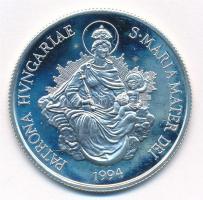 1994. "Patrona Hungariae 1994" kétoldalas jelzett Ag emlékérem (15,74g/0.925/38mm) T:1- (P...