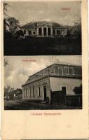 1923 Demecser, posta épülete, Pazonyi Elek Emil kastélya
