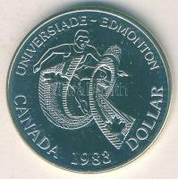 Kanada 1983. 1$ Ag "Universiade in Edmonton" T:P eredeti speciális tokban, tanúsítvánnyal