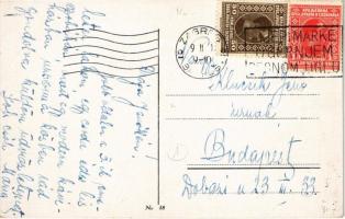 ~1930 Zagreb, Zágráb; Hotel Milinov - Mednyánszky Mária tizennyolcszoros világbajnok asztaliteniszez...