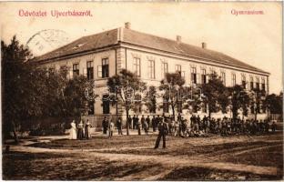 1908 Újverbász, Verbász, Novi Vrbas; gimnázium. Seidl Nándor kiadása / school