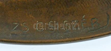 Zsákodi Csiszér János (1883-1953) 1920. "Horthy Miklós 1920" egyoldalas bronz fali plakett...