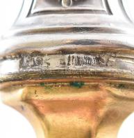 Ezüst (Ag) nyelű tortalapát dobozban, jelzett, h: 30 cm, kopásnyomokkal, bruttó: 112g