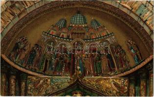 Venezia, Venice; Basilica di S. Marco, Antico mosaico (Facciata) litho (EK)