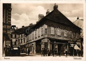 1928 Sopron, Várkerület, Dr. Weiss Sándor fogorvos, órás, Durst Antal üzlete, Fekete Elefánt-ház, Hátsókapu utca (EK)