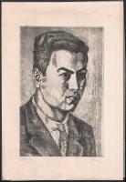 Józsa János (1936-2016): Sebes Gy. Rézkarc, papír, jelzett. 30x19 cm