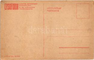 A katonák kedvence. A Képes Újság felvételei. Lysoform fertőtlenítő reklám / Ein Liebling unserer So...