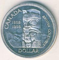 Kanada 1958. 1$ Ag "British Columbia" T:2 tanúsítvánnyal