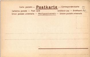 Eggen / German folklore art postcard, harrow. Lith. Anst. v. Hubert Köhler litho