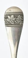 Ezüst (Ag) dísz kanál, h: 11,5cm, jelzett, nettó:9,58g