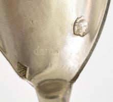 Ezüst (Ag) dísz kanál, h: 11,5cm, jelzett, nettó:9,58g