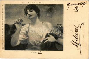 1898 (Vorläufer) Flora / Lady art postcard. Künstler-Postkarte No. 4030. Fr. W. Juxberg Kunstverlag s: M. Weblus (fa)