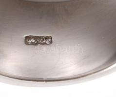 Ezüst (Ag) köves gyűrű, m: 59, jelzett, bruttó:7,31g