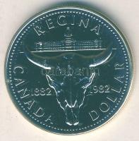Kanada 1982. 1$ Ag "100 éves Regina" T:P eredeti speciális tokban, tanúsítvánnyal