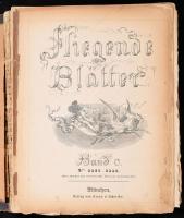 1904 Fliegende Blätter Band C. Nr. 2527-2552. Gazdagon illusztrált, német nyelvű humoros hetilap egybefűzött számai. Félvászon-kötésben, kissé viseltes, sérült állapotban, az első lapok kijárnak.