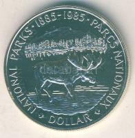 Kanada 1985. 1$ Ag "Kanadai Nemzeti Park" T:P eredeti speciális tokban, tanúsítvánnyal