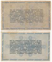 1946. 10.000.000AP (2xklf) az egyik vízjeles papíron, fordított címerrel T:III,III- folt, kis szakad...