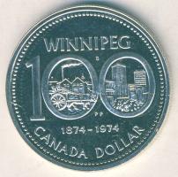 Kanada 1974. 1$ Ag "100 éves Winnipeg" T:P