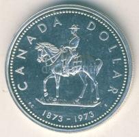 Kanada 1973. 1$ Ag "Királyi lovas rendőrség" T:P tanúsítvánnyal
