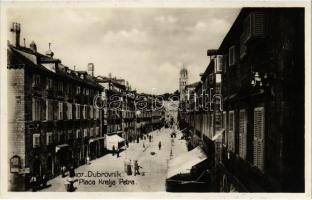 Dubrovnik, Ragusa; Placa Kralja Petra, Apoteka / square, street view, pharmacy (EK)