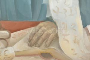 Vinczeffy László (1946-): Kőrösi Csoma Sándor. Olaj, vászon. Jelezve balra lent. 90X69 cm